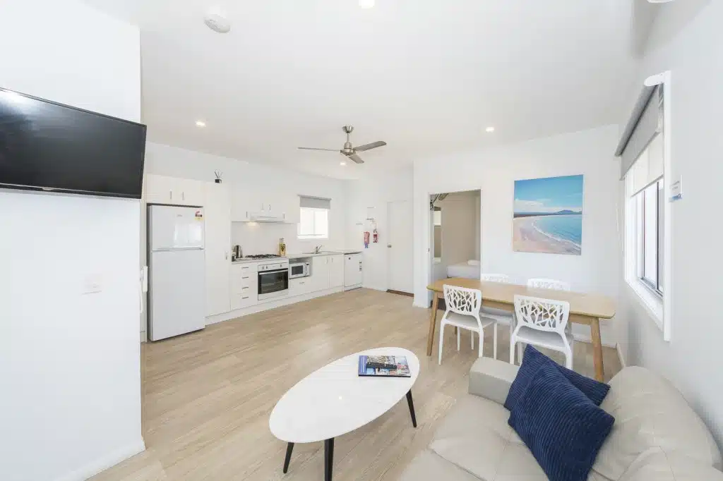 family staying at a villas